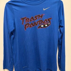 Nike Blue Long-Sleeve 'Trash Pandas' Performance Tee